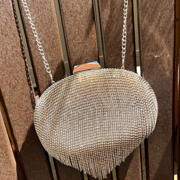 Olga Berg Bria Crystal Fringe Evening Bag - Picture 4 of 10